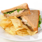 tuna sandwich potato chips