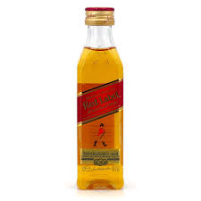 red label mini bottle