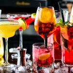 Selection,Of,Best,Selling,Cocktails,Martini,Spritz,Mojito,In,Bar